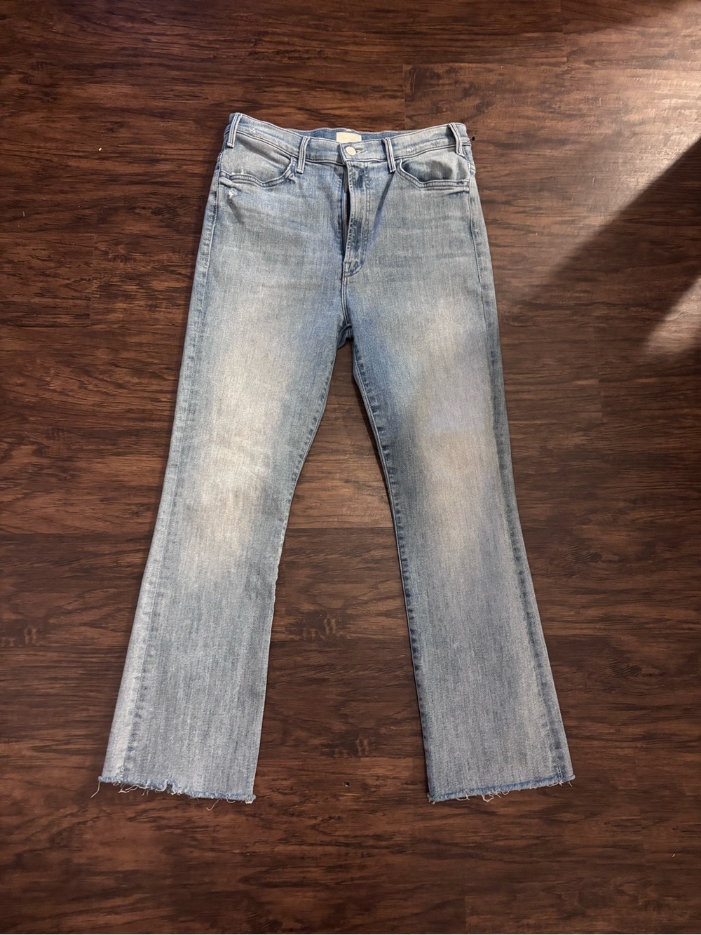 MOTHER Light Blue Flare Jeans